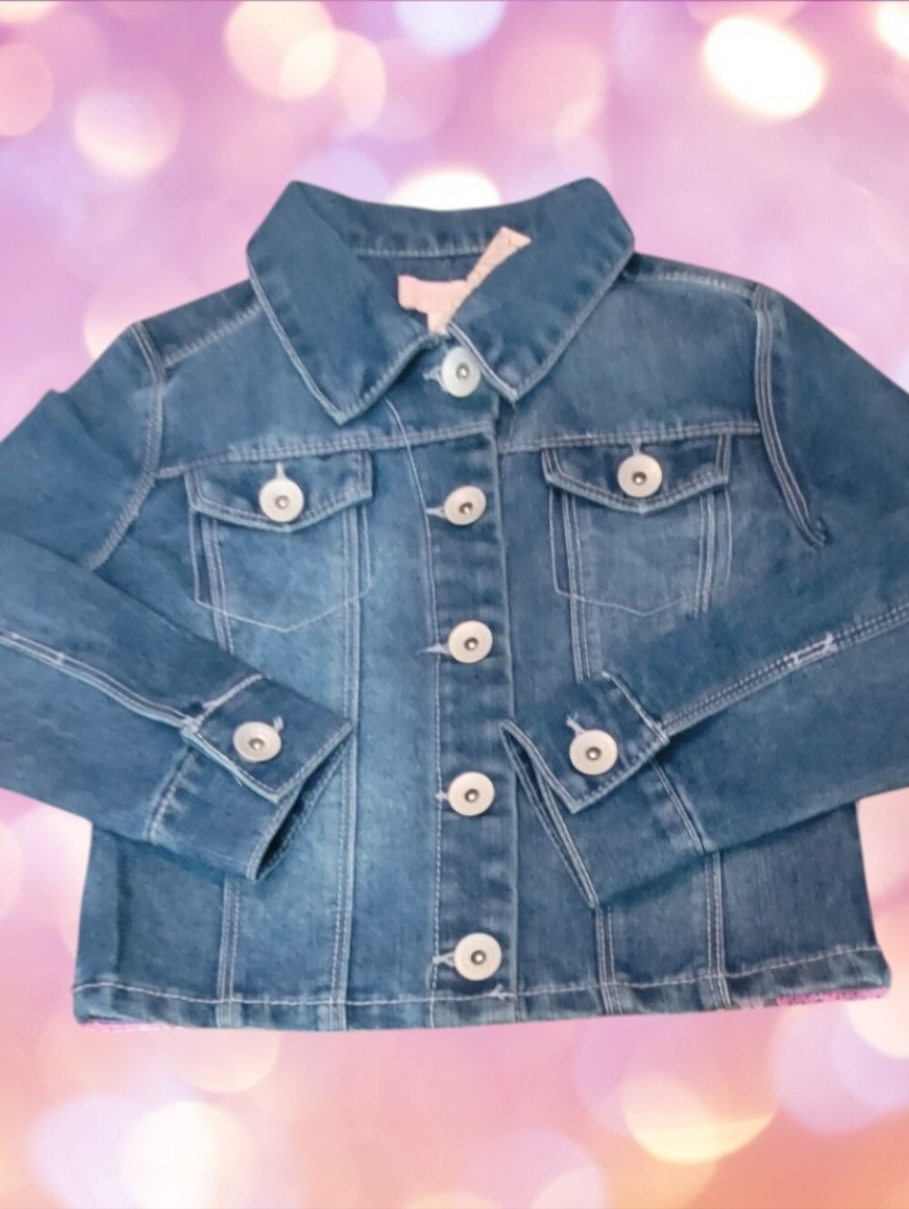 Squeeze Girl's Denim Sequin Jacket